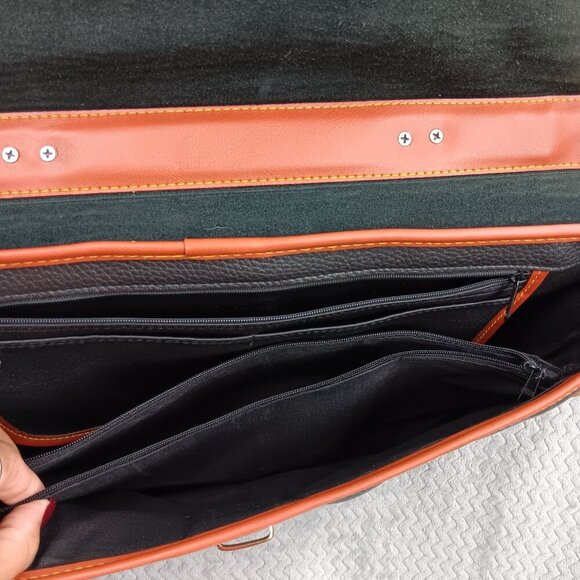 Dooney & Bourke All Weather Leather Pebbled Vintage Briefcase Messenger Bag - Picture 15 of 16